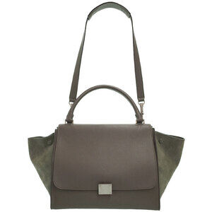 Celine Trapeze Leather 2WAY Handbag Shoulder Bag